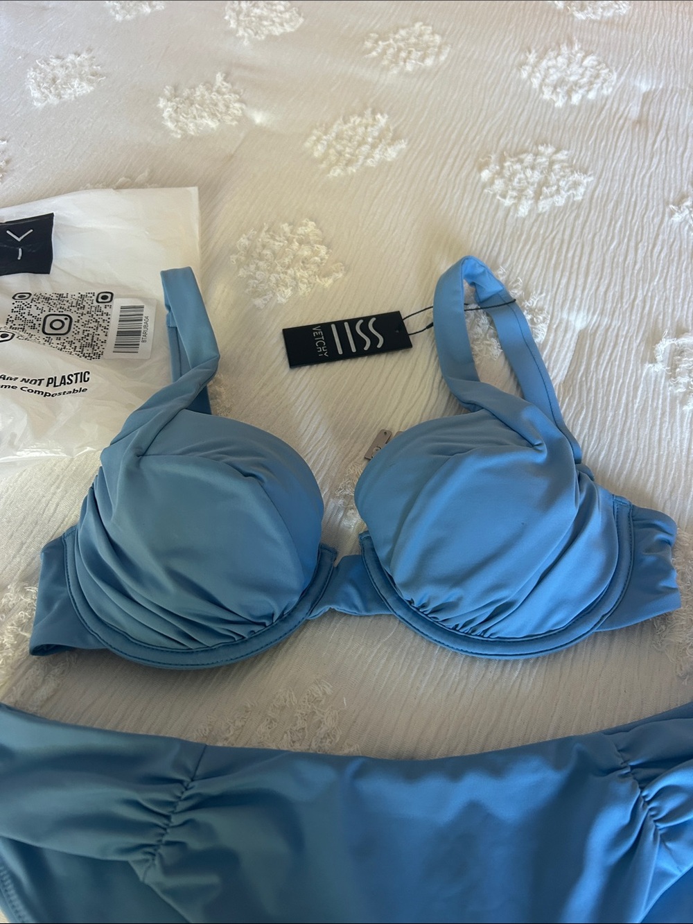 NWT Vetchy ARUBA BIKINI BABY BLUE SET - Picture 9 of 10